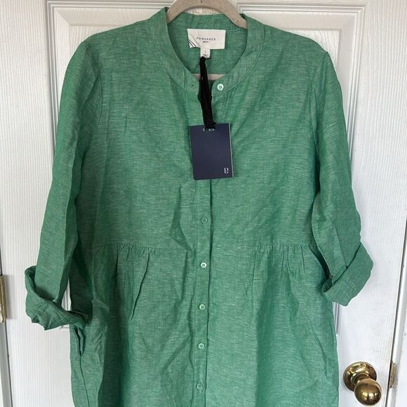 Pomander place flax lydell maxi dress with pockets in green • Large - Picture 5 of 7